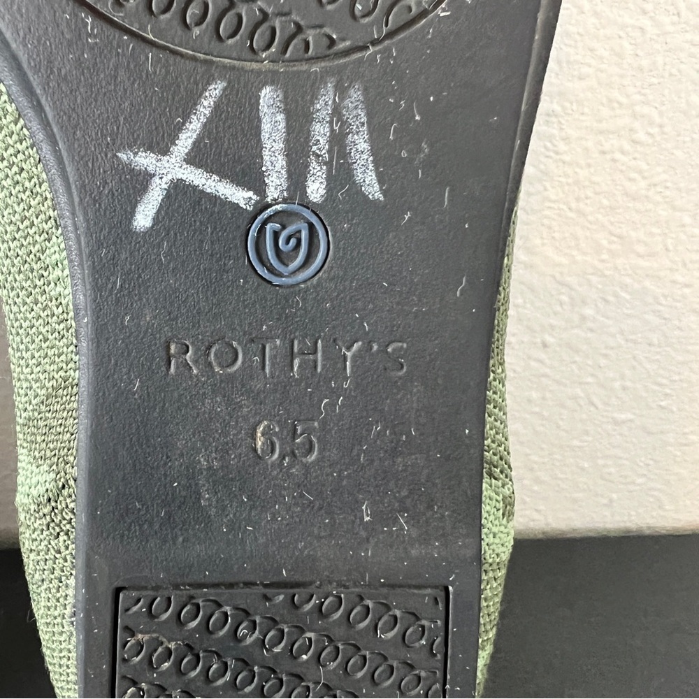 Rothy's The Loafer Olive Camo Green Round Toe Flats Shoes - Picture 7 of 7